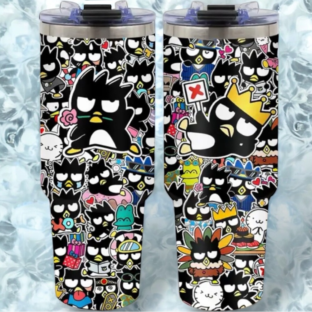 🆕 Badtz-Maru - Vibrant Cartoon - 40oz Stainless Steel Tumbler - Sanrio 🐧